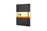 Moleskine Classic Notebook, Soft Cover, XL (7.5' x 9.5') Ruled/Lined, Black, 192 Pages