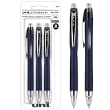 Uniball Jetstream RT 3 Pack, 0.7mm Fine Black, Wirecutter Best Pen, Ballpoint Pens, Japanese Ink Pens | Office Supplies, Journaling Pens, Ballpoint Pen, Colored Pens, Fine Point, Smooth Writing Pens