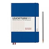 Leuchtturm1917 A5 Medium Hardcover Notebook, Special Edition RED DOTS, 5.75 X 8.25 inches, 251 Numbered Pages, Dotted in Red Print, Royal (357698)