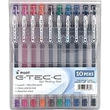 PILOT G-Tec-C Gel Ink Rolling Ball Pens, Ultra Fine Point (0.4mm), Assorted Color Inks, 10-Pack Pouch (35484)