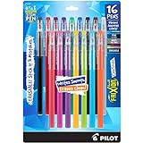 Pilot, FriXion ColorSticks Erasable Gel Ink Pens, Fine Point 0.7 mm, Pack of 16, Assorted Colors