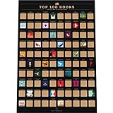 Enno Vatti 100 Books Scratch Off Poster - Top 100 Bucket List for Book Lovers Featuring All Time Classics, Unique Icons & Premium Packaging - Gift for Readers Worldwide (16.5' x 23.4')