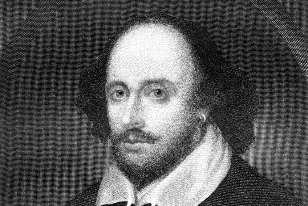 Portrait of William Shakespeare used What is a limerick in one of his play