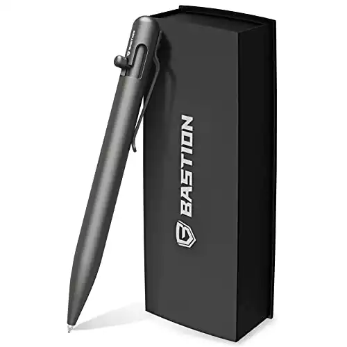 BASTION Grey Titanium Bolt Action Pen