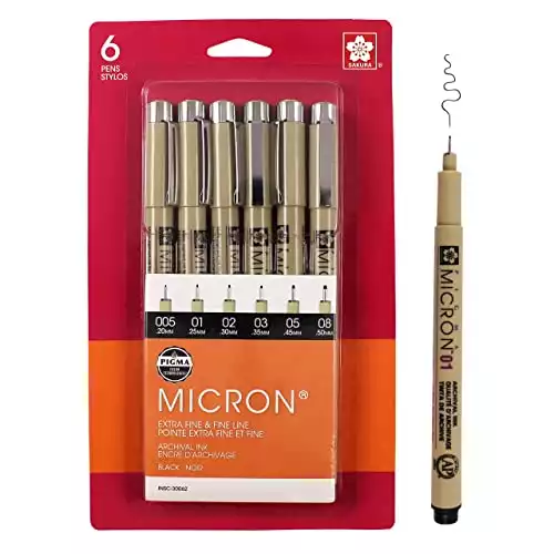 Sakura Pigma Micron Assorted Pens