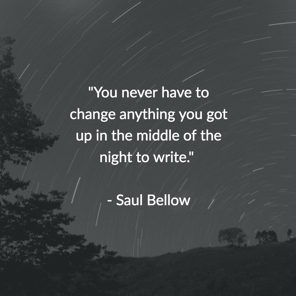 Saul Bellow creativity quote