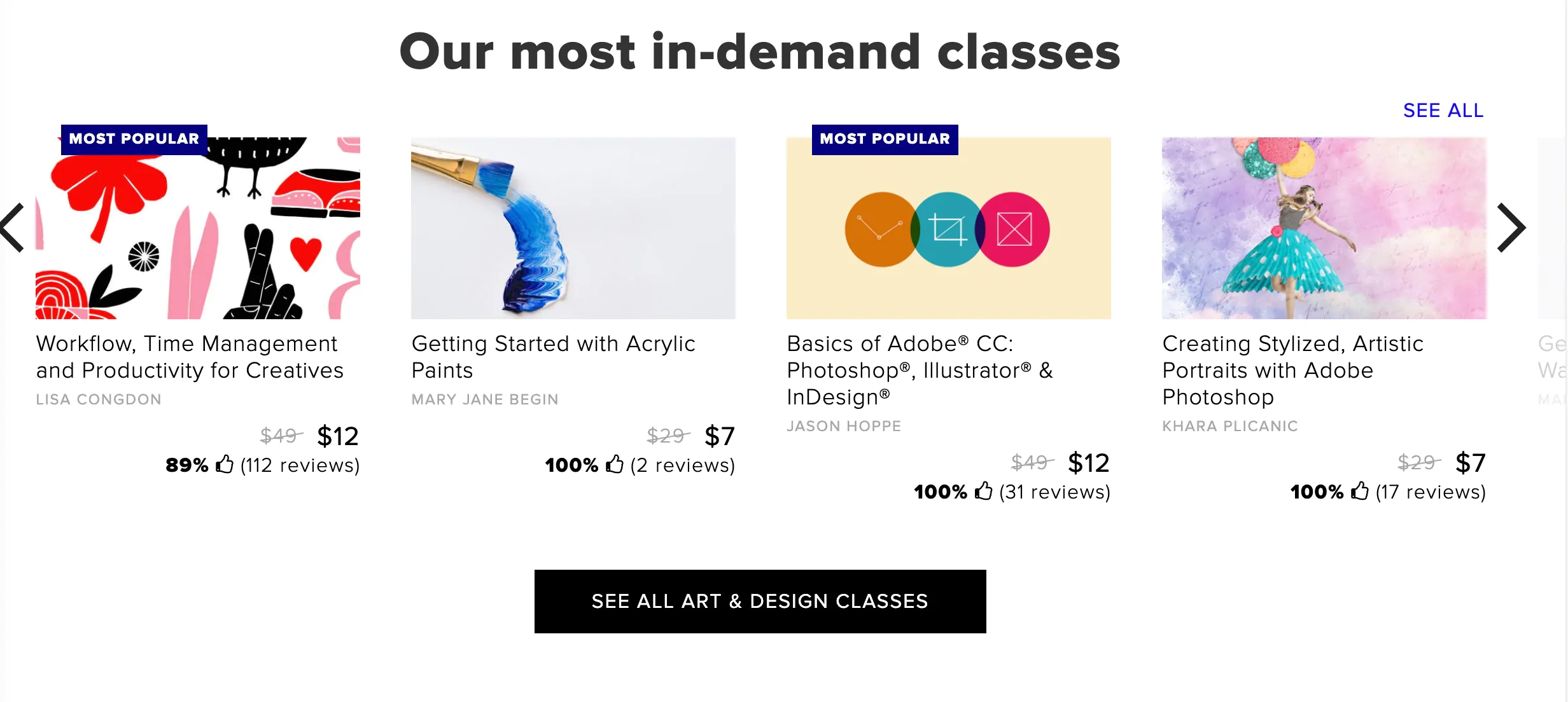 CreativeLive course pricing