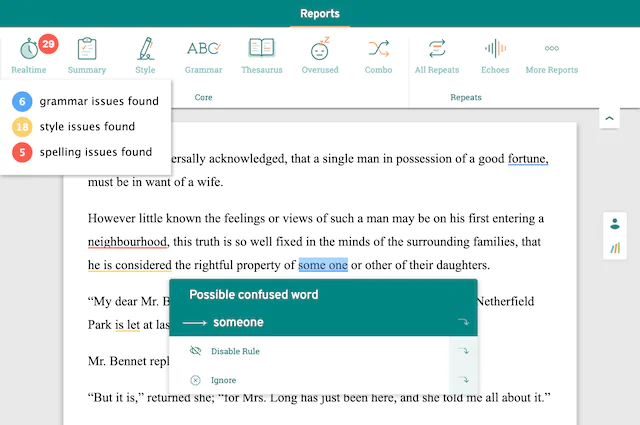 Best Grammar Checker for Research Papers:  ProWritingAid