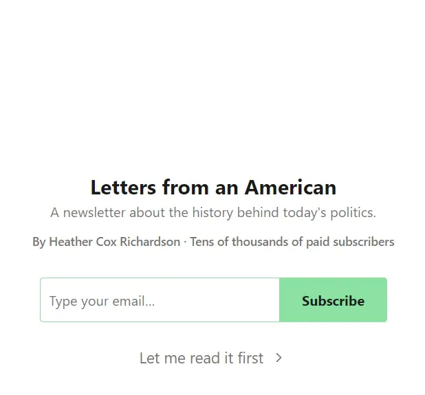 Letters from an American by Heather Cox Richardson