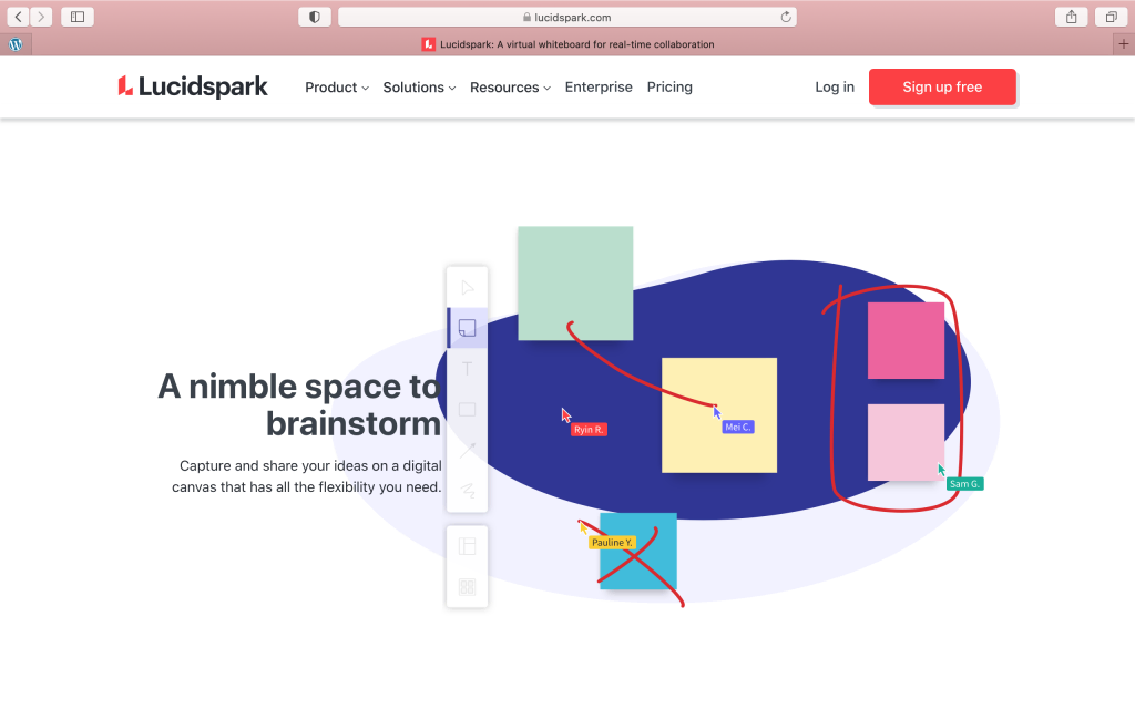 Software for Brainstorming: Lucidspark