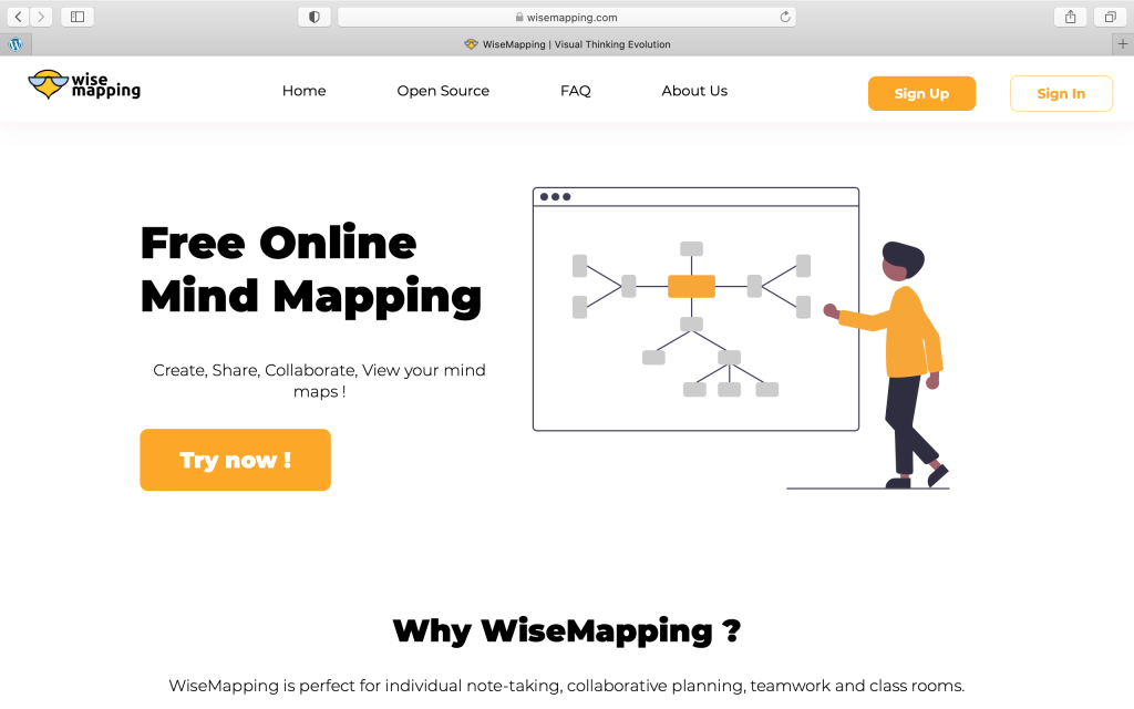 Software for Brainstorming: Wisemapping