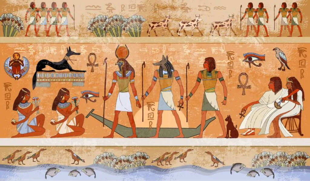 Ancient hieroglyphs