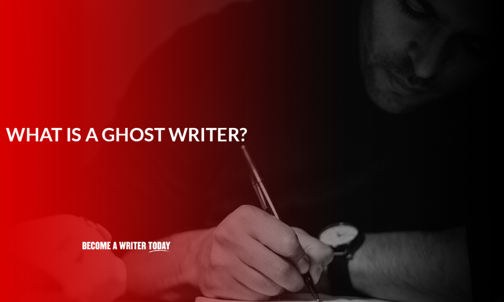 What is a ghost writer?