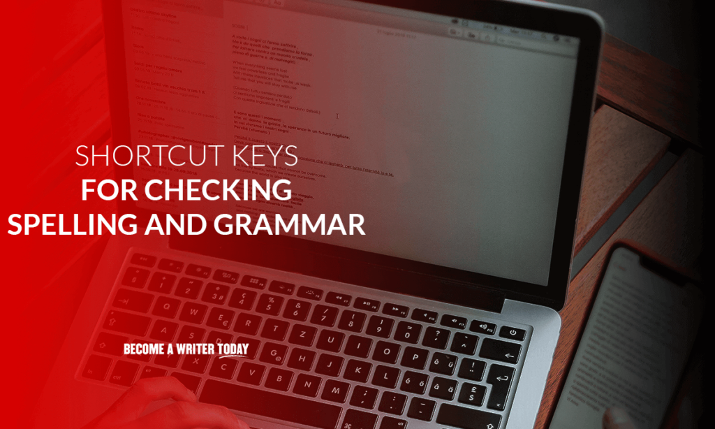 Shortcut keys for checking spelling and grammar