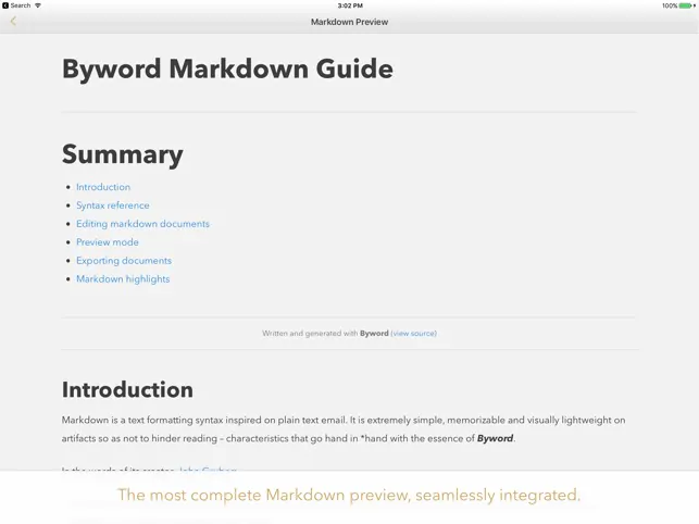 Byword Markdown