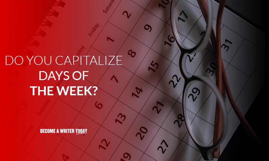 Capitalization days of the week rules