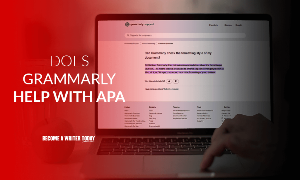 Does Grammarly help with APA?
