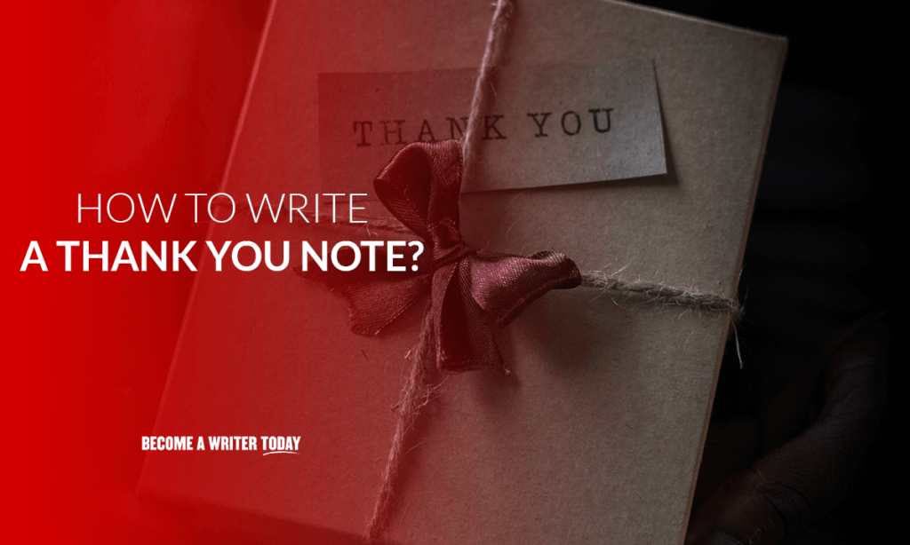How to write a thank you note?