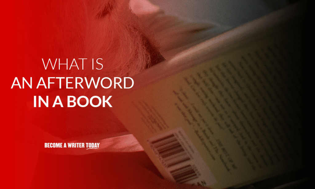 What is an afterword in a book?