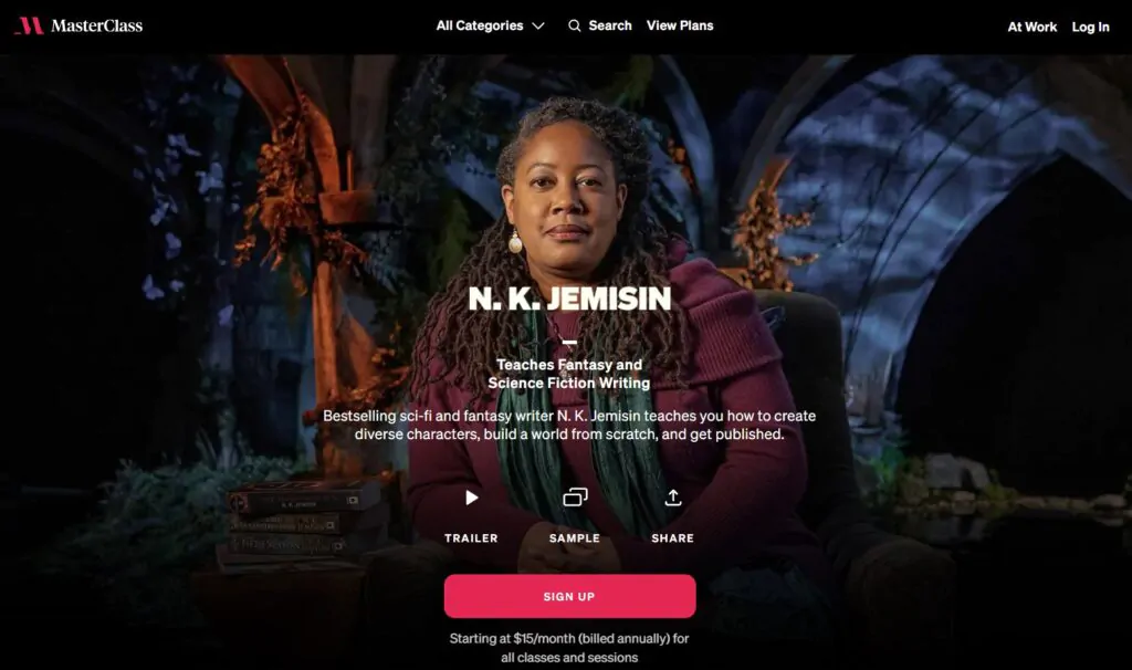 N.K. Jemisin Teaches Fantasy and Science Fiction Writing