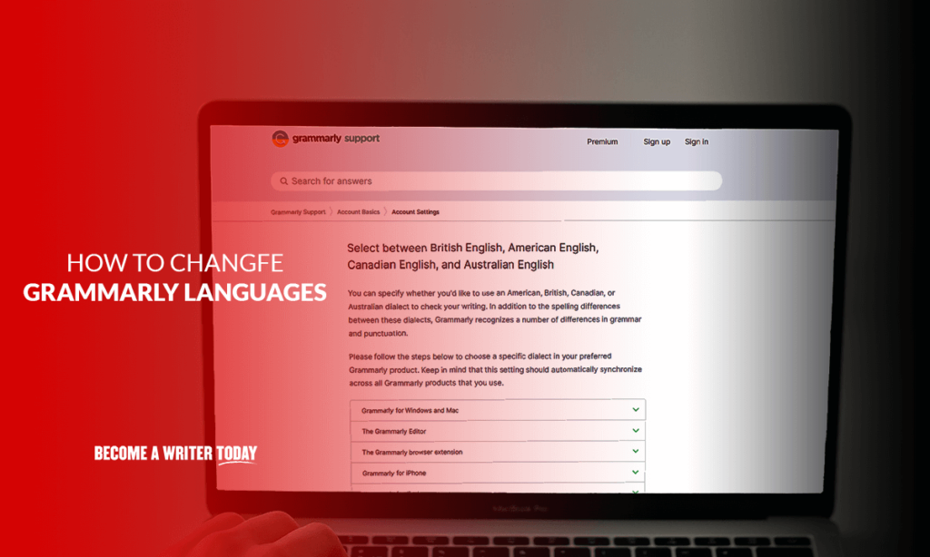 How To Change Grammarly Languages?