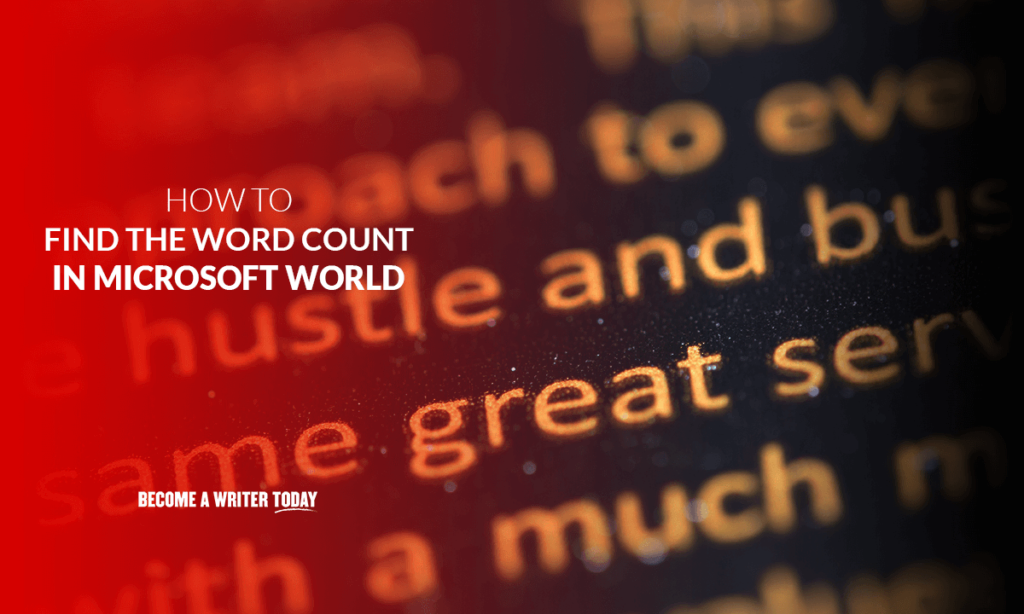 How to find the word count in Microsoft Word?