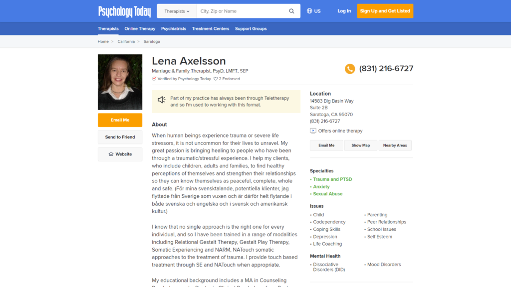Business Bio Examples: Lenna Axelsson