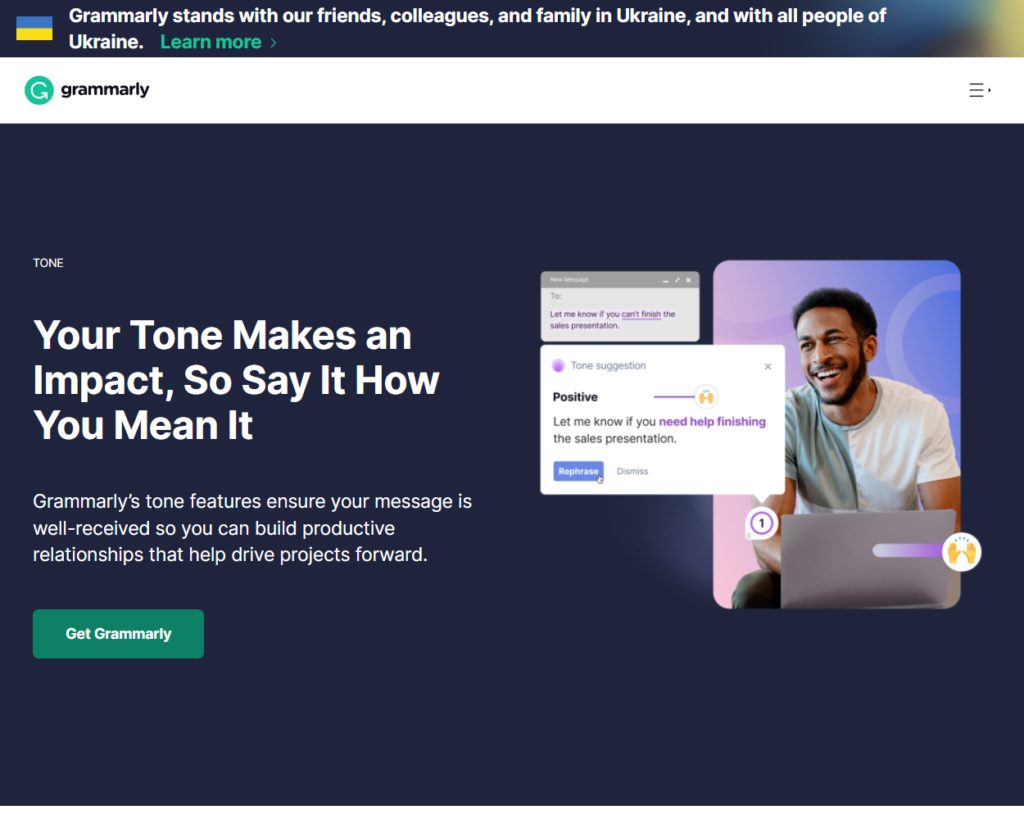 Does Grammarly check your writing for tone?
