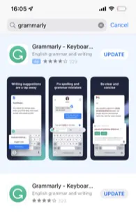 Grammarly Safari iOS