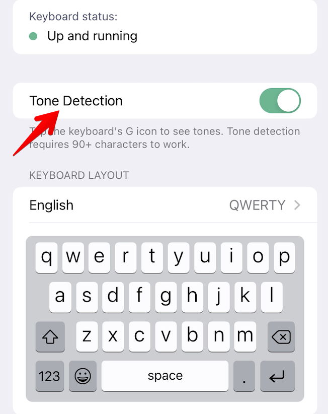Grammarly scans your writing tone