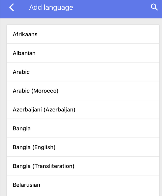 Gboard supports over 500 languages