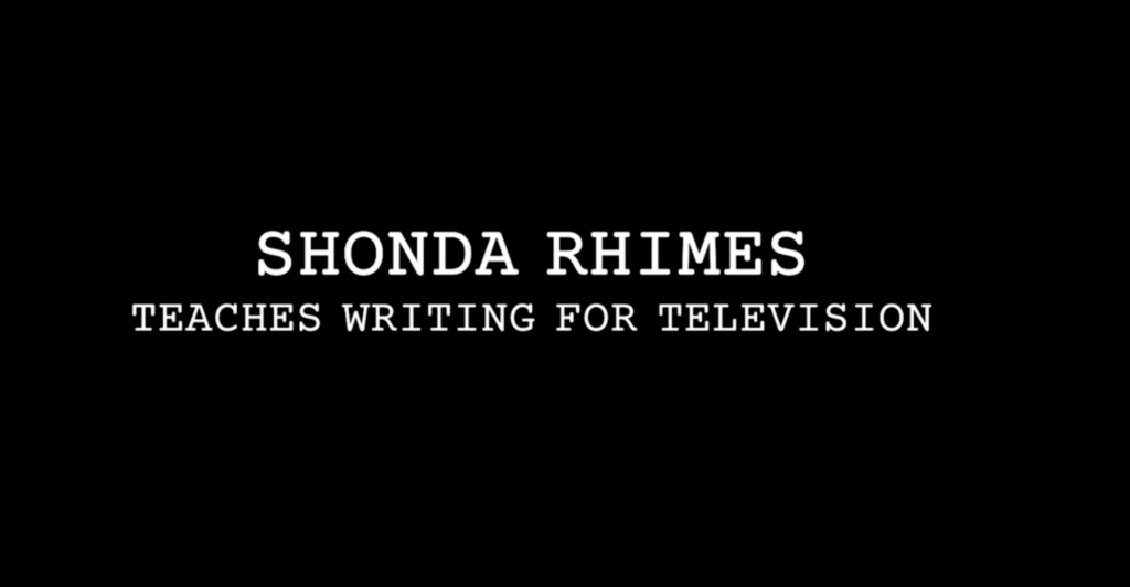 Shonda Rhimes teaches writing for television