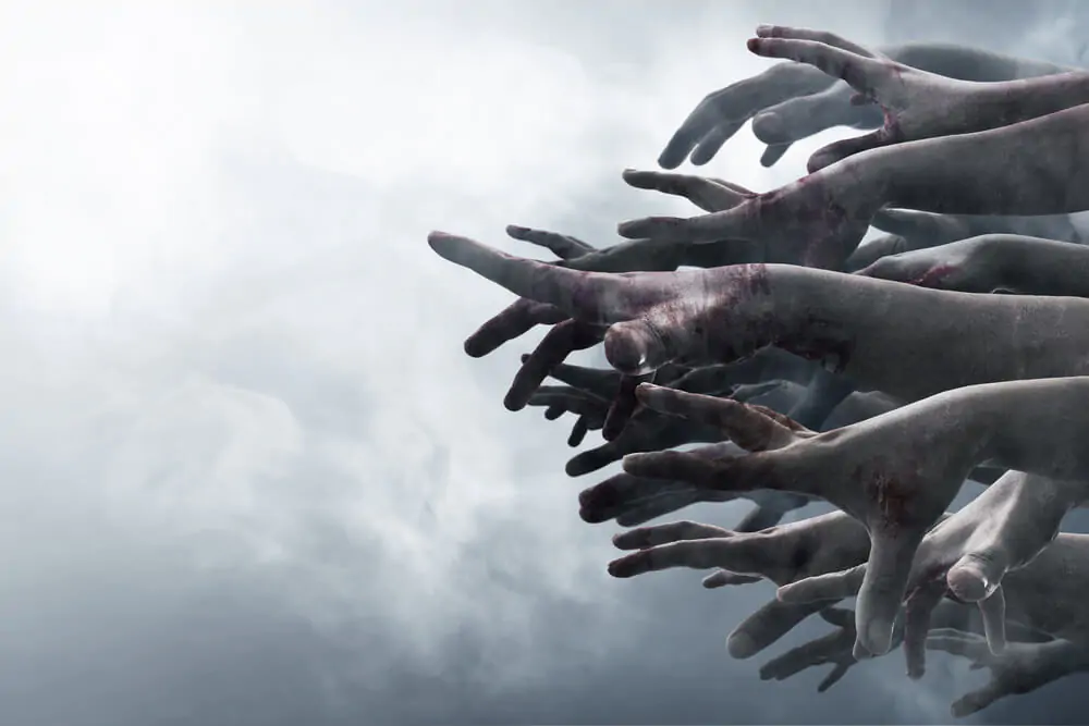 Zombie's hands