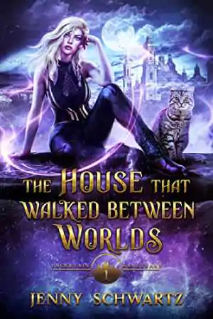 Book cover of The House That Walked Between Worlds by Jenny Schwartz