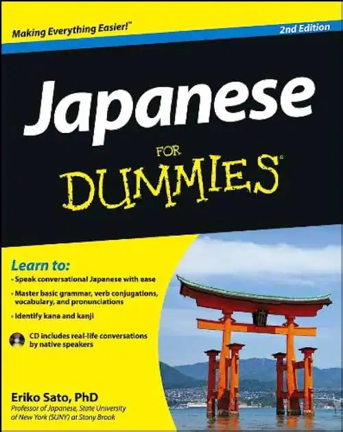 Book cover of Japanese For Dummies by Hiroko M. Chiba and Eriko Sato