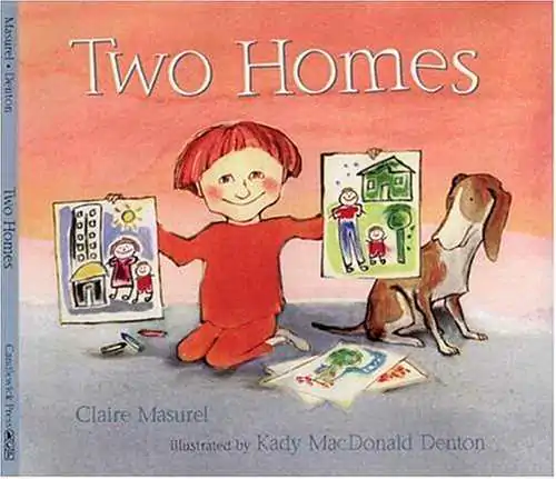 Book cover of Two Homes by Claire Masurel