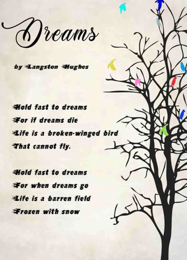 Dreams, a poem by Langston Hughes