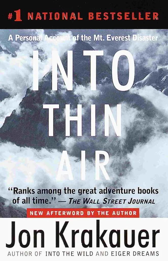 Book cover of Into Thin Air by Jon Krakauer