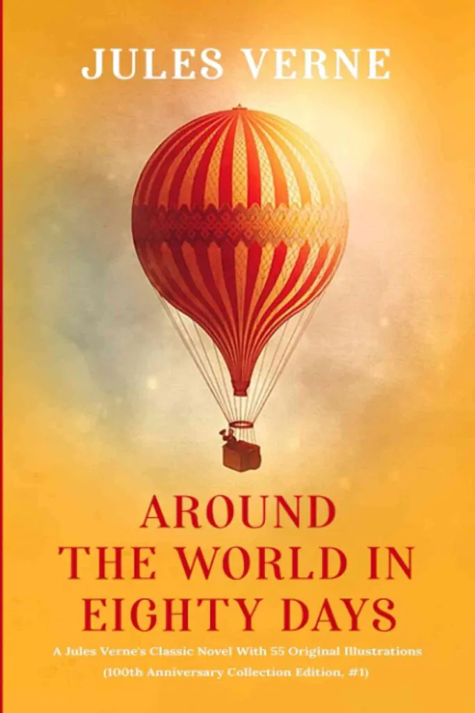 Book cover of Around The World In Eighty Days by Jules Verne