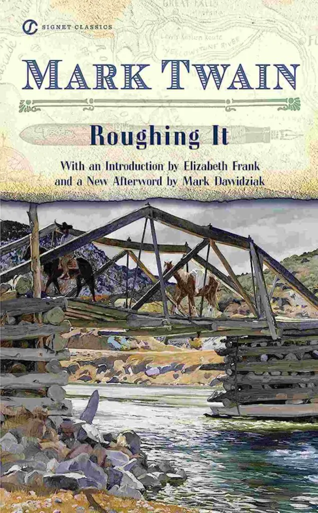 Book cover of Roughing It by Mark Twain