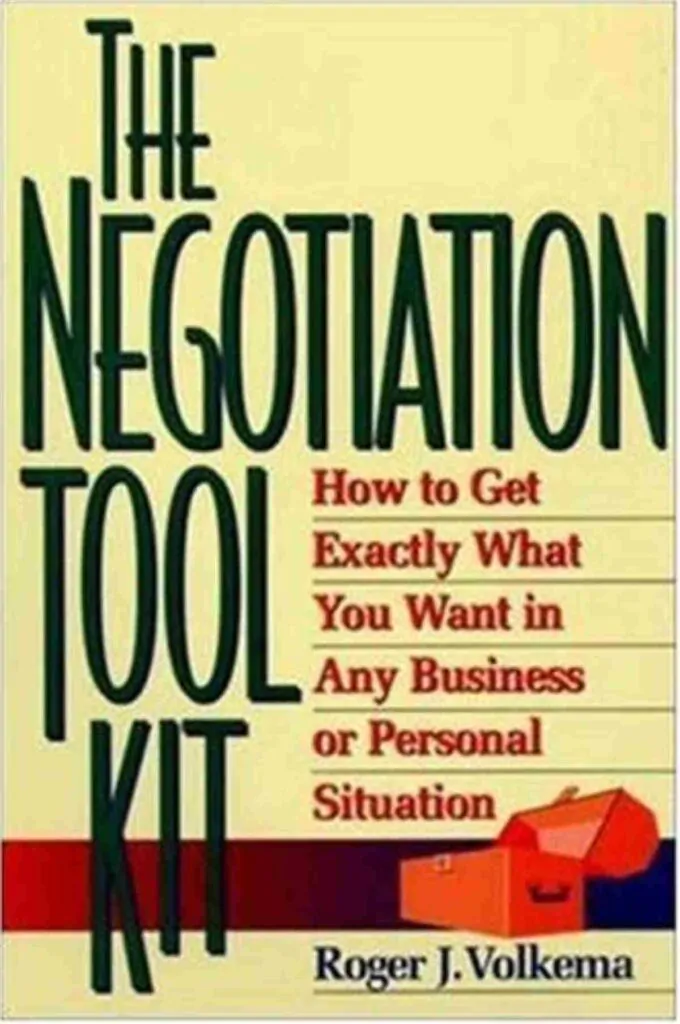 Book cover of The Negotiation Toolkit by Roger J. Volkema