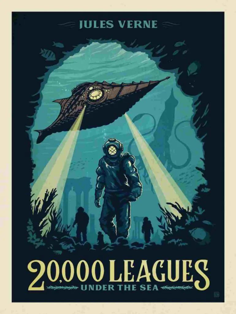 Book cover of 20,000 Leagues Under The Sea by Jules Verne