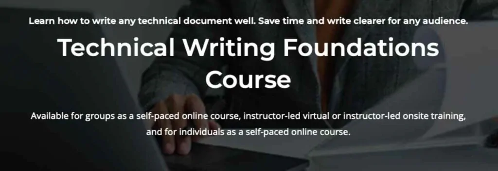 Technical Writing Foundations Course