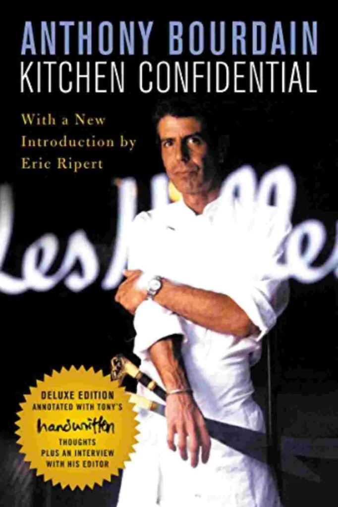 Book cover of Kitchen Confidential by Anthony Bourdain