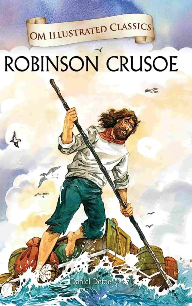 Book cover of Robinson Crusoe by Daniel Defoe