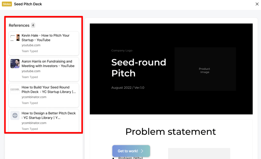 Seed pitch deck