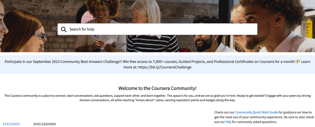 The Coursera community