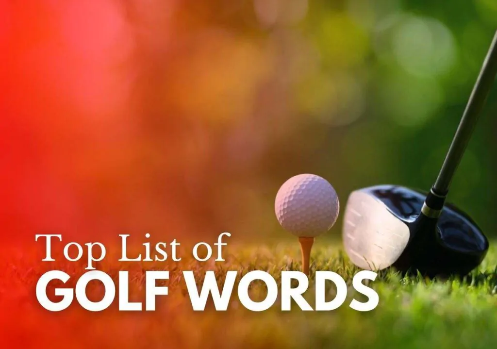 Golf Words List