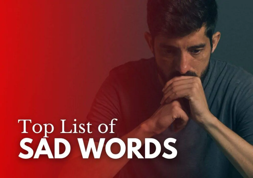 Sad Words List