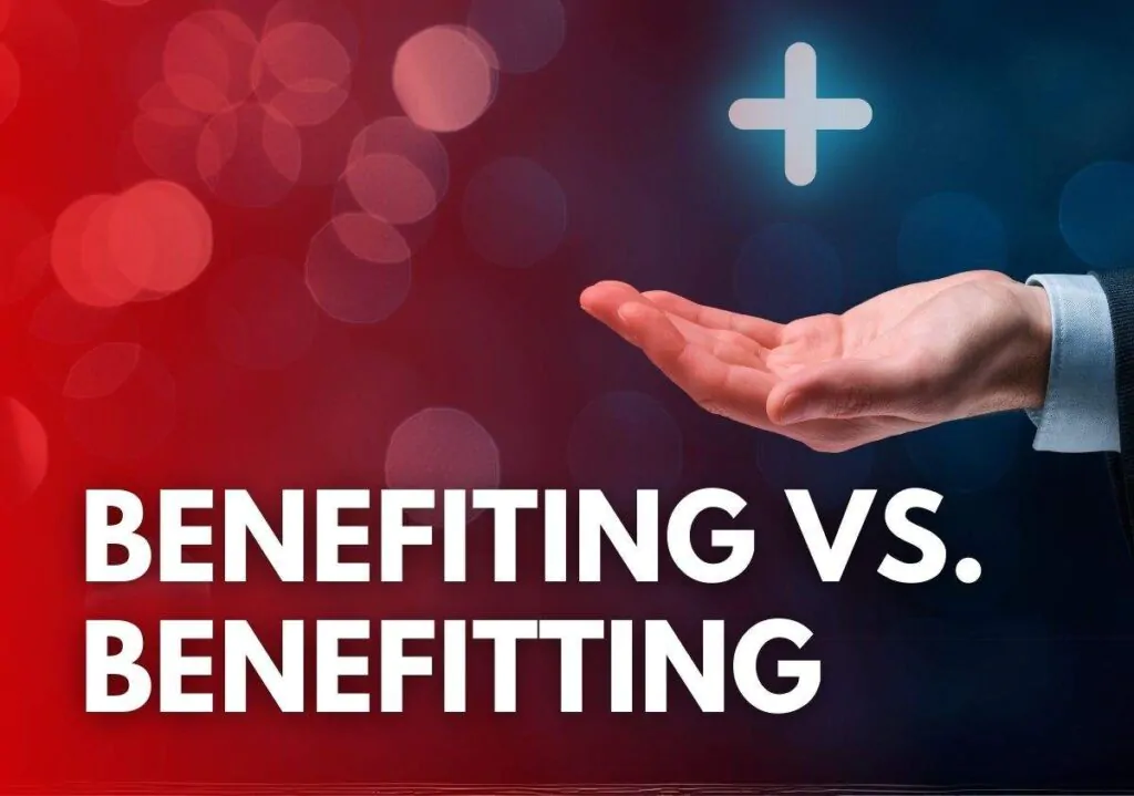 Benefiting vs. Benefitting